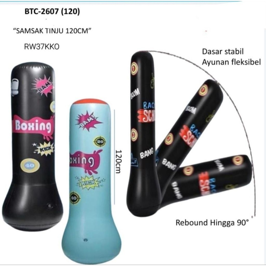 Samsat Tinju Anak / Mainan Balon Tinju Samsak /  Mainan boxing animal / Mainan samsak Tinju Balon