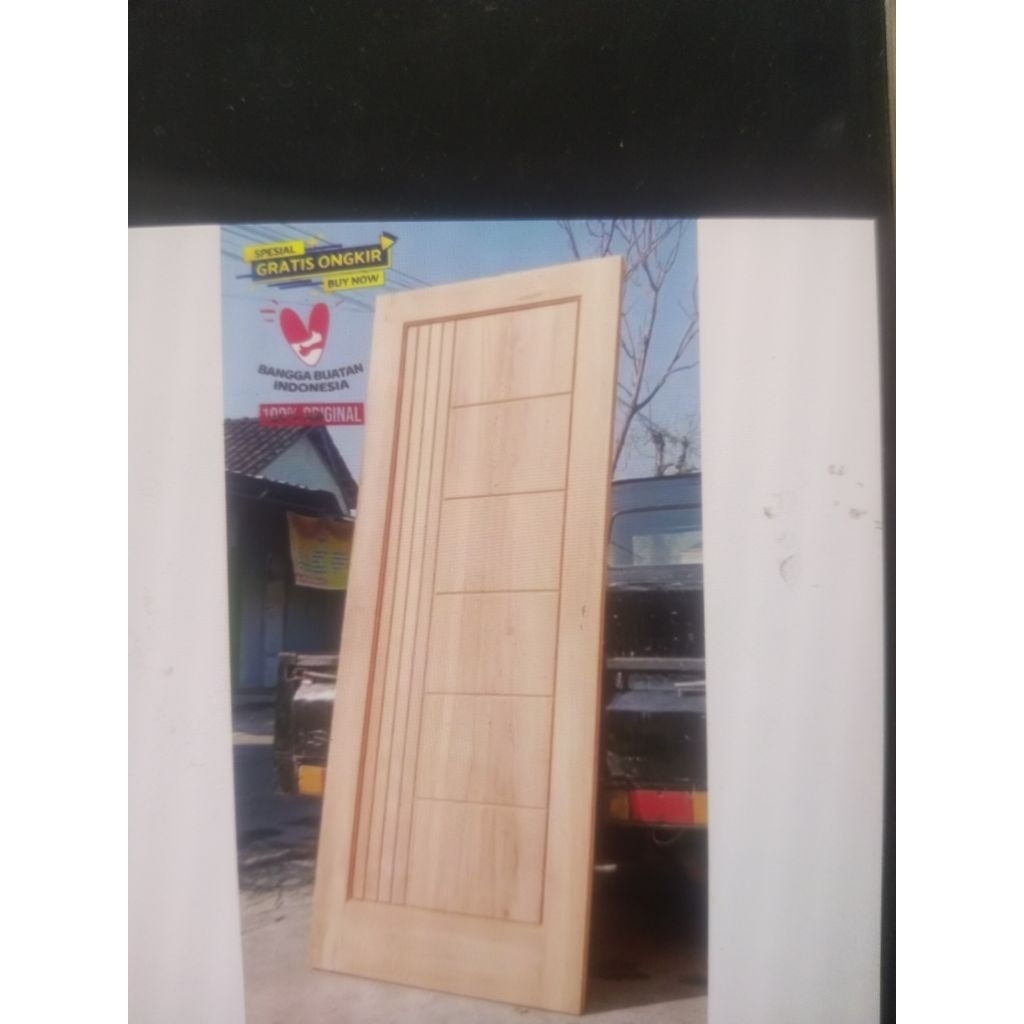 daun pintu jati plus kusen sesuai deskripsi