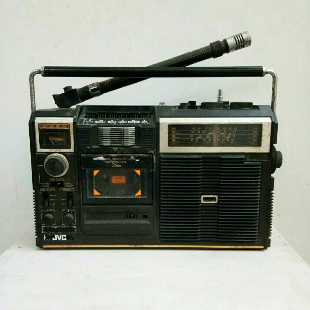 Radio Tape Jadul Boombox JVC RC-525SN Zoom Shooter Mic