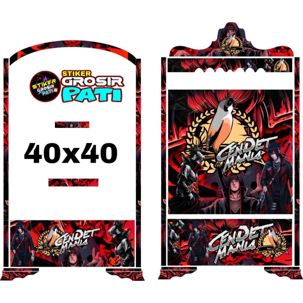 STIKER HOLOGRAM DECAL SANGKAR KOSAN 40X40