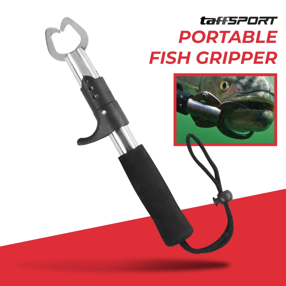 Alat Penangkap Penjepit Pengangkat Bibir Mulut Ikan Portable Stainless Steel Tang Kail Pancing Pegan