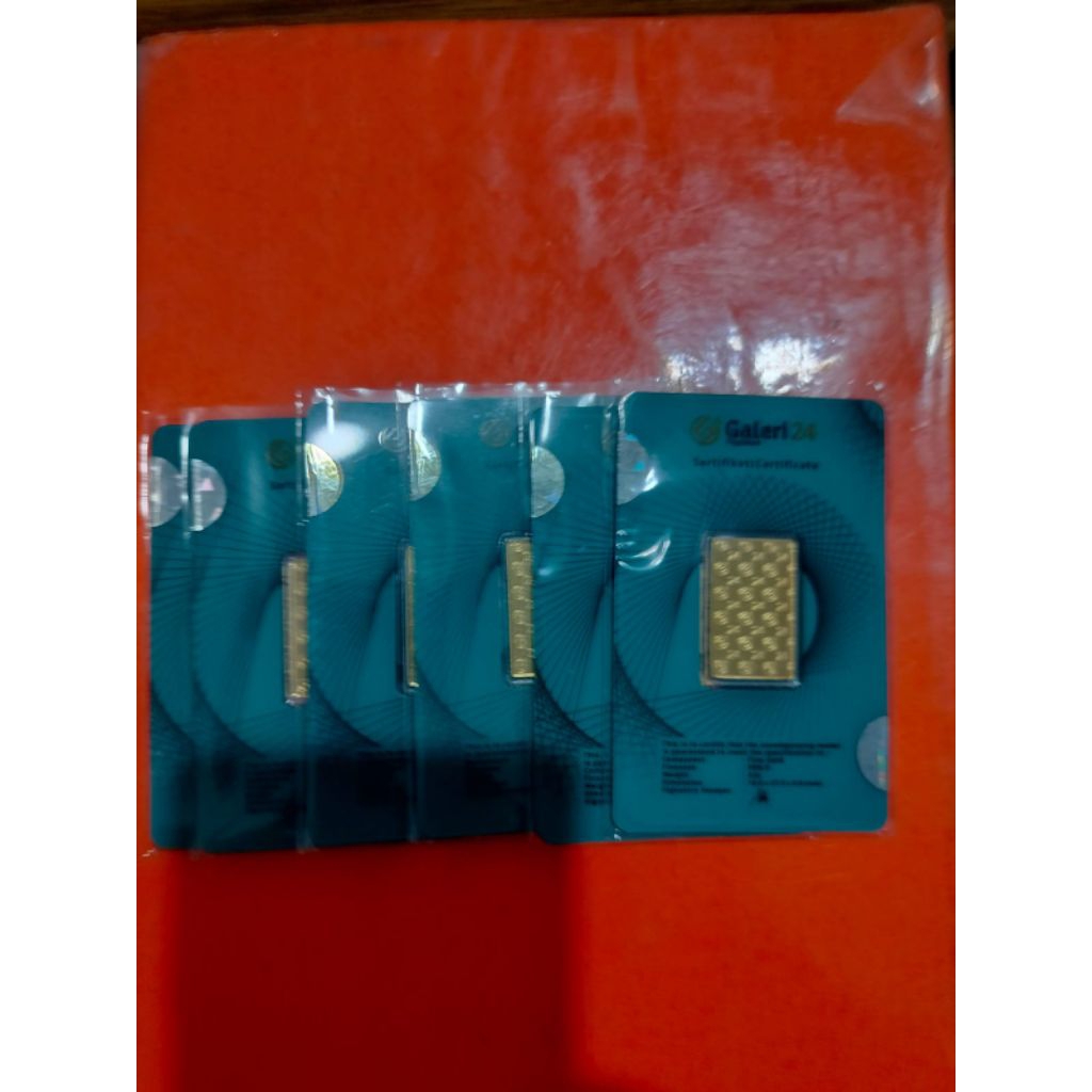 Logam Mulia Emas 5 Gram Galeri24 Pegadaian - Emas Murni  5 gr 24 Karat, 999.9 Kadar, Investasi Aman