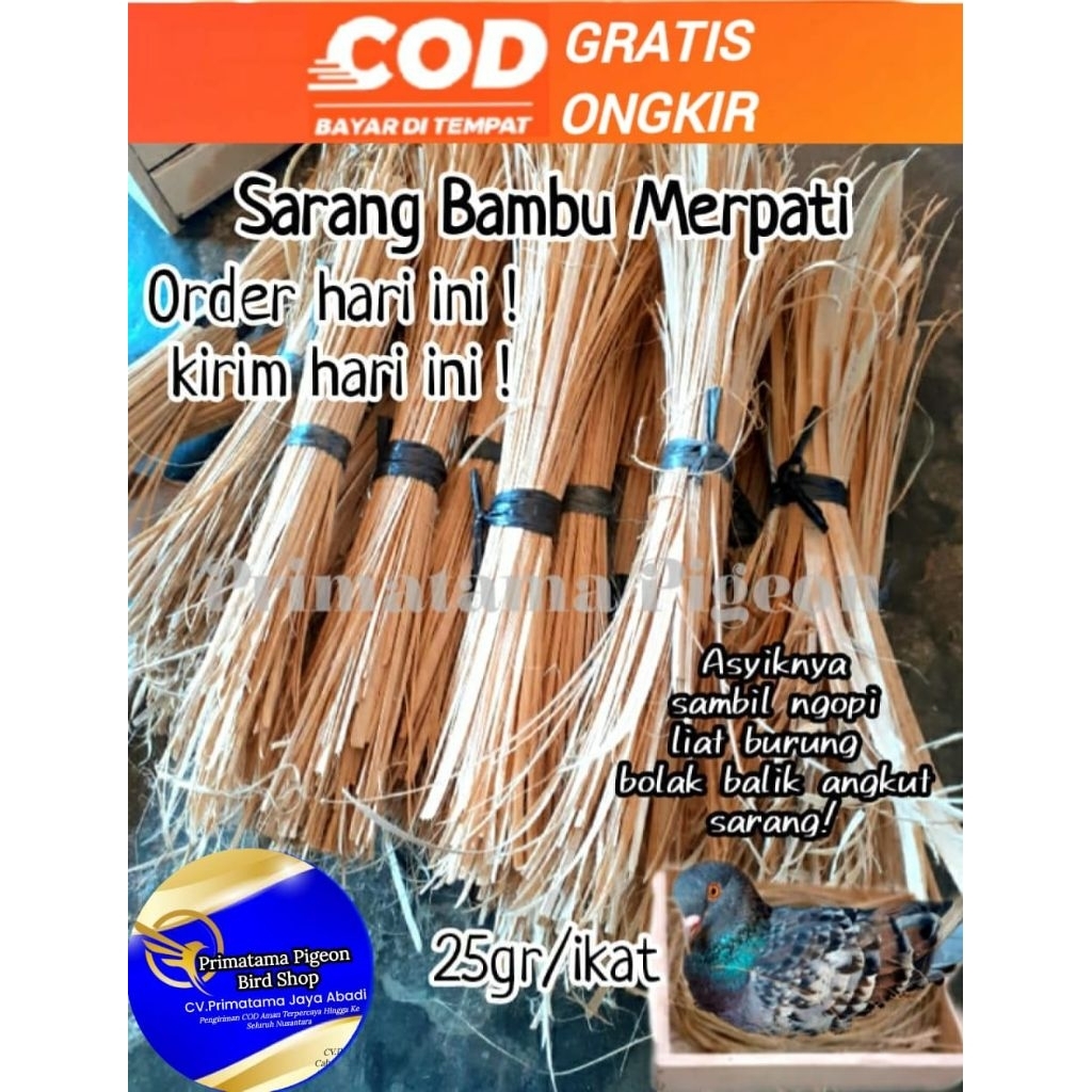 Sarang Burung Bambu Merpati 25gr / Sarang Burung Merpati / Sarang Burung