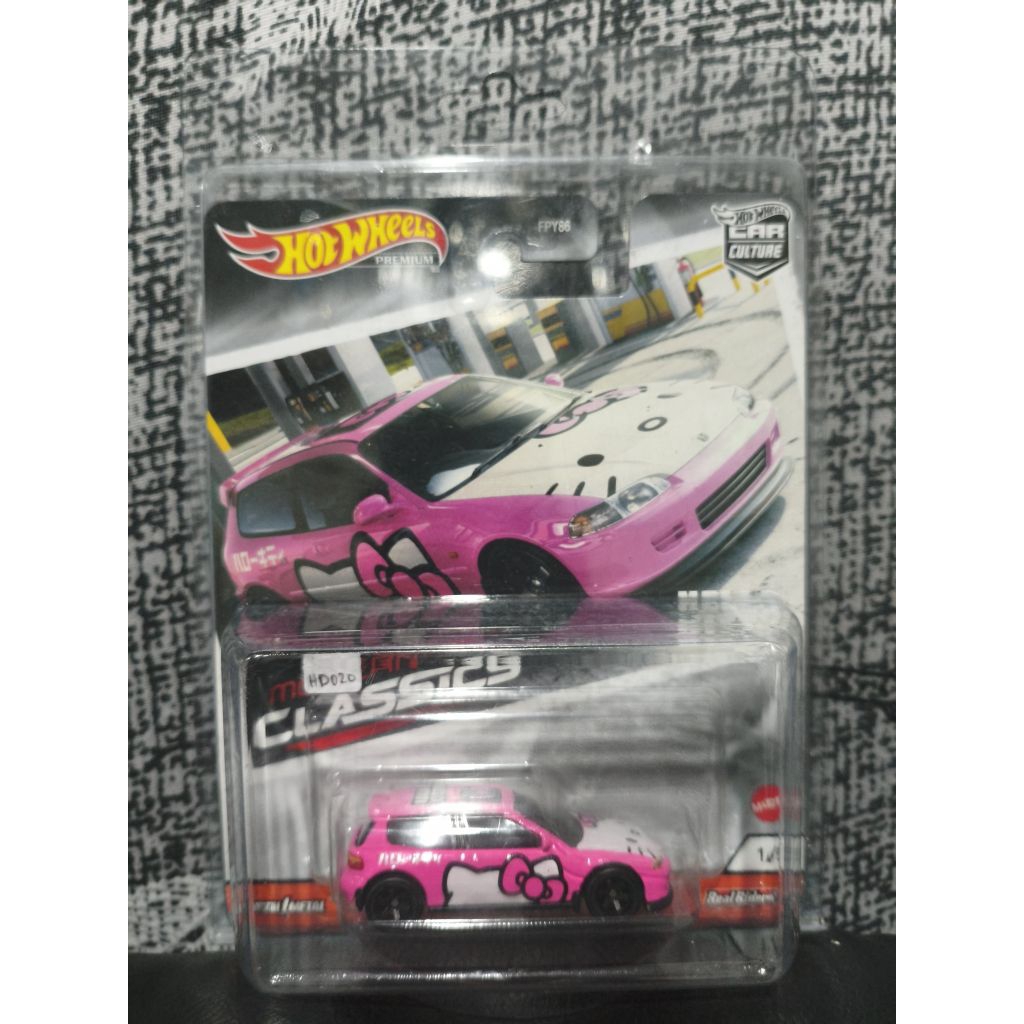 Hotwheels Premiun Honda Civic Hello Kitty