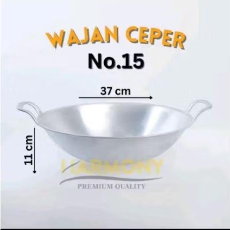 wajan aluminium premium, wajan anti karat, wajan ceper