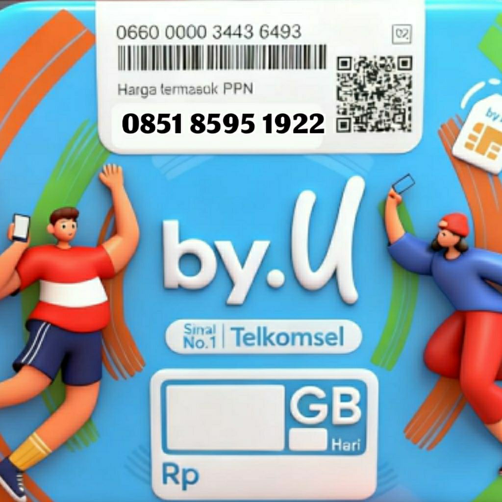 TELKOMSEL BYU NOMOR CANTIK SERI TAHUN 8595 1922 PSHT RAPI