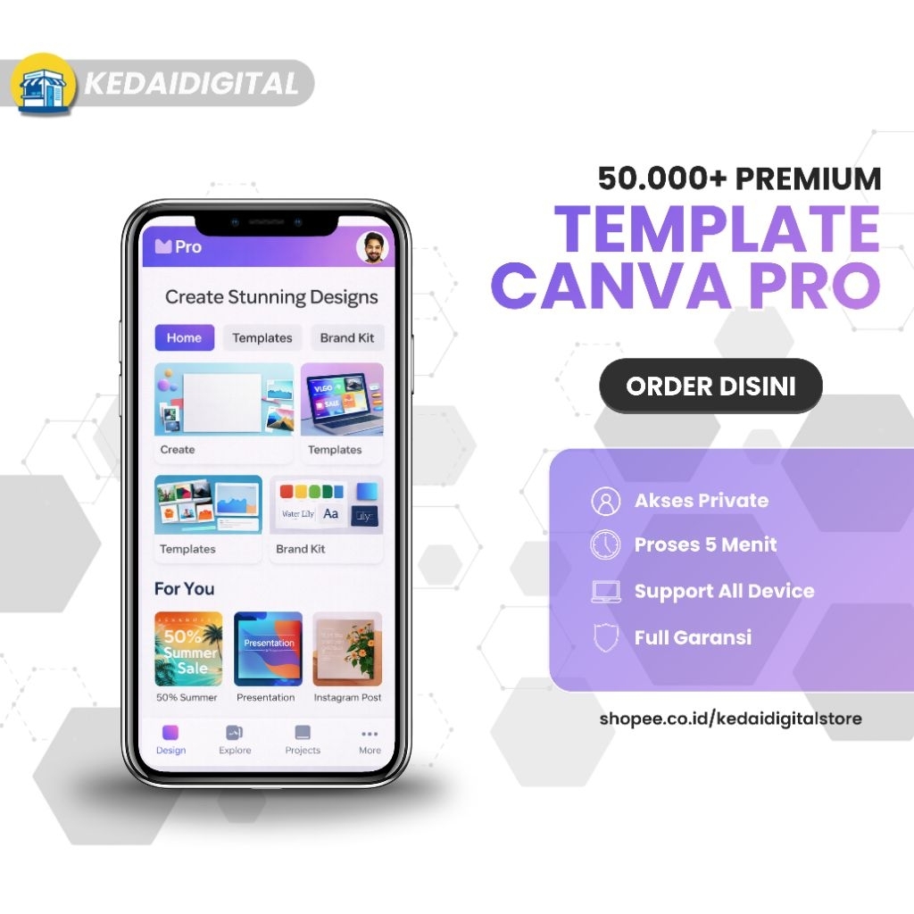 PROMO 50.000+ TEMPLATE CANVA PRO PRIVATE SIAP PAKAI LANGSUNG AKTIF BEBAS RIBET PROSES CEPAT BERGARAN