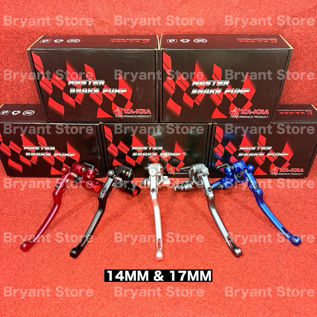 MASTER REM KAKRA ORIGINAL CNC 17MM 14MM LIPAT RADIAL PLUS TABUNG FREE SWITCH REM MODEL S1 KA-KRA BRA