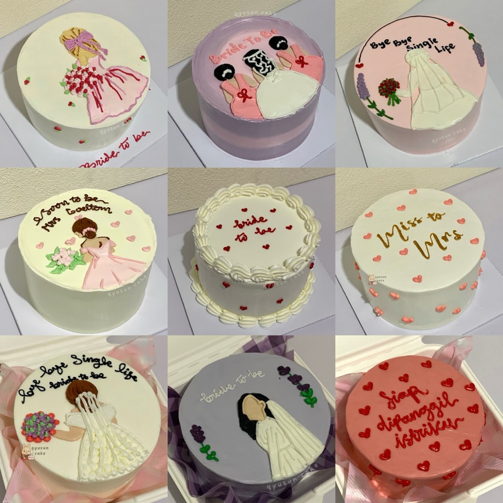 Korean Bento Cake Bridal Shower Cake