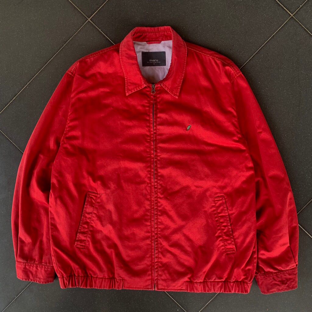 Maru Red Canvas Work jacket