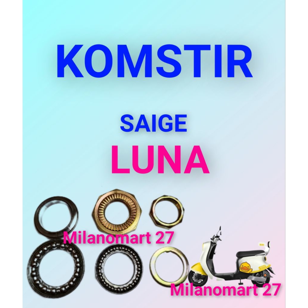 komstir sepeda listrik saige luna kones headset komfork sepeda listrik saige luna
