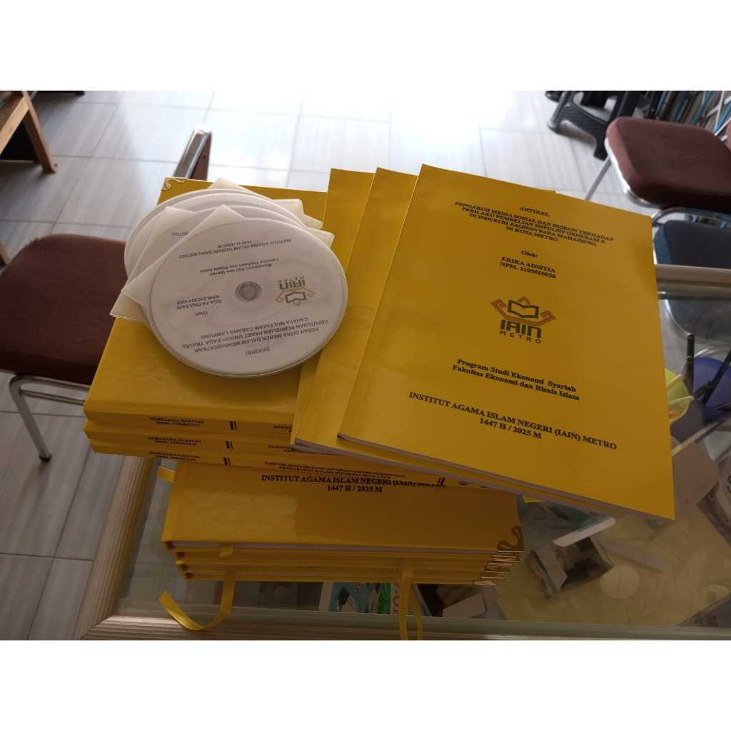 Jilid Hard Cover A4 untuk Skripsi, dll