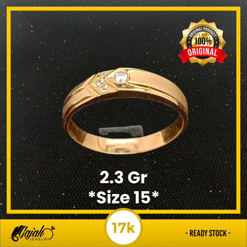 Cincin Emas 17K - 2.3 Gram 3346
