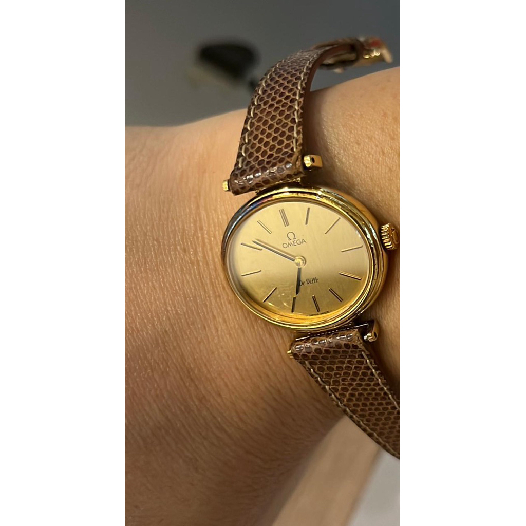 Jam tangan Omega De Ville ori wanita pre-loved