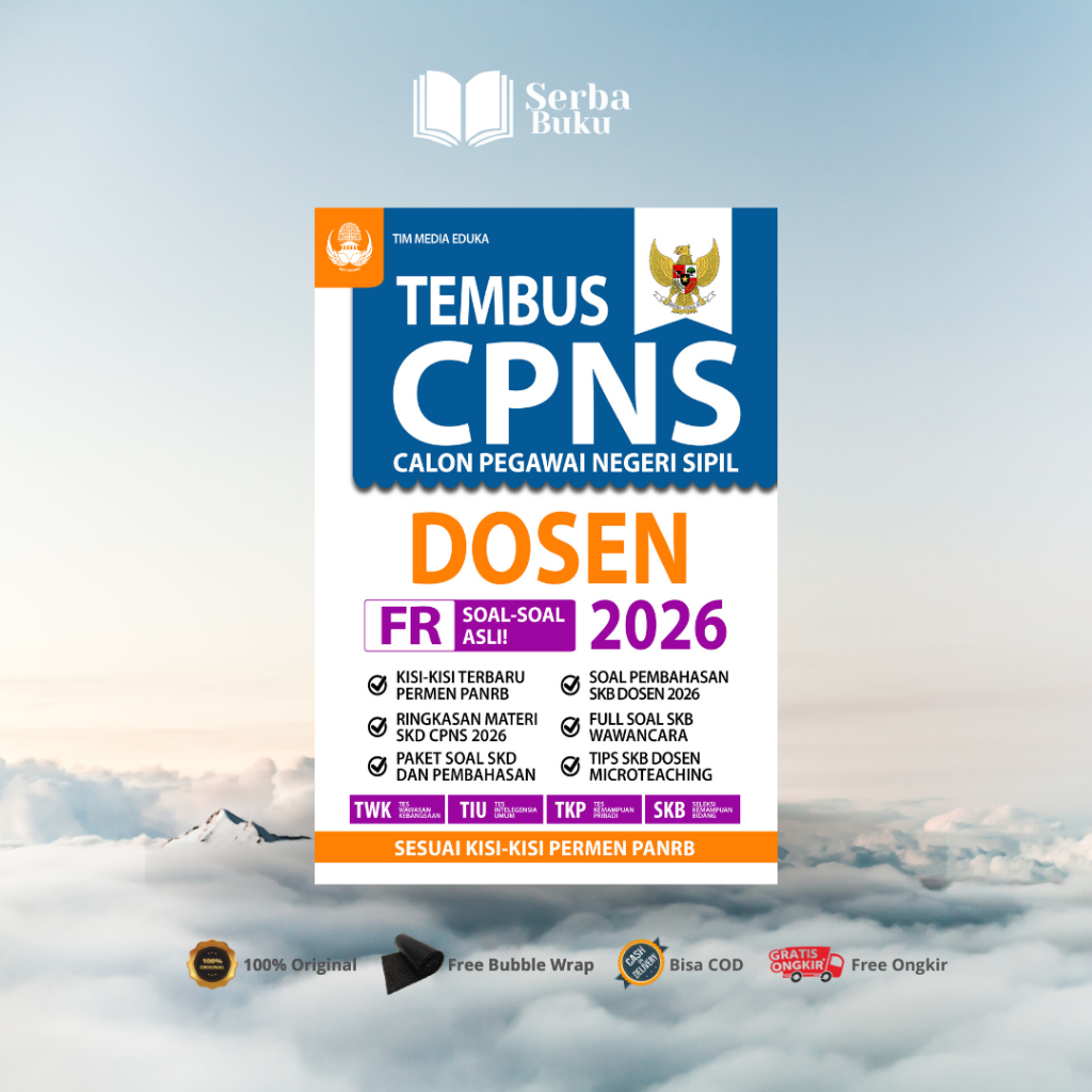 Buku Tembus Tes CPNS Dosen 2026 - Media Eduka
