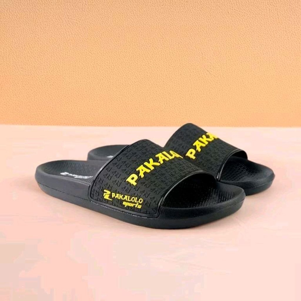 PAKALOLO VENOM 01 HITAM Sandal Slide Pria Original Karet