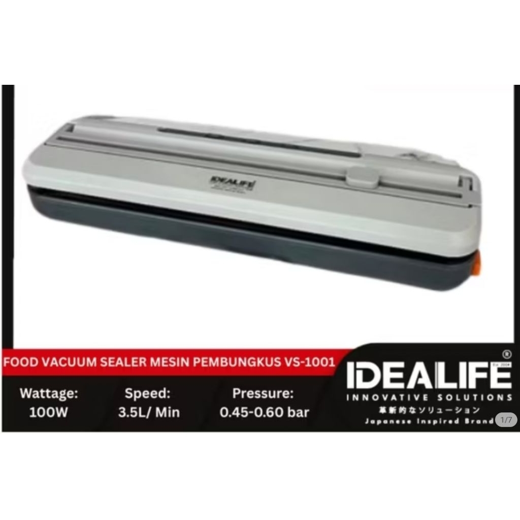 IDEALIFE - Food Vacuum Sealer - Pembungkus Vacuum - VS-1001