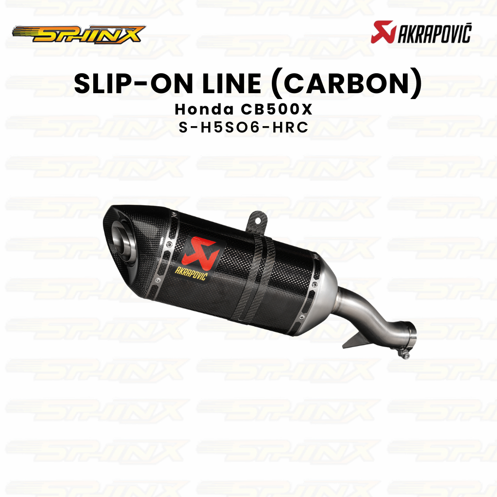 Knalpot Akrapovic Slip-On Line (Carbon) for Honda CB500 X 2024