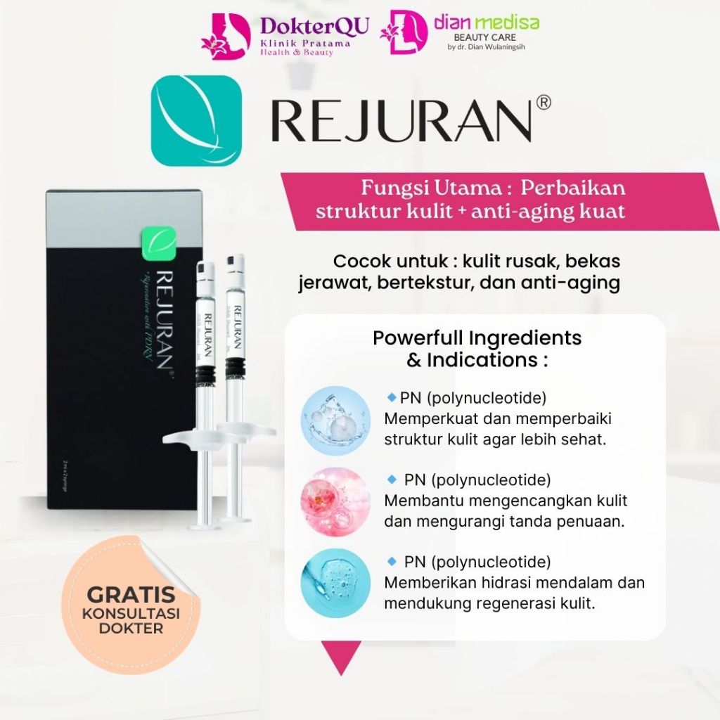 [PROMO] REJURAN SKIN BOOSTER VOUCHER TREATMENT DI CLINIC