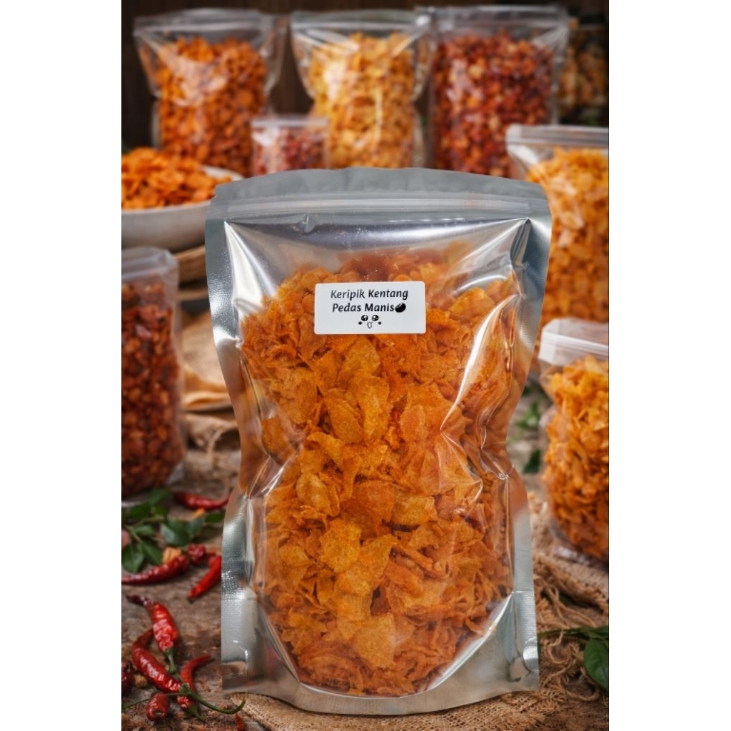 Keripik Kentang Pedas Manis