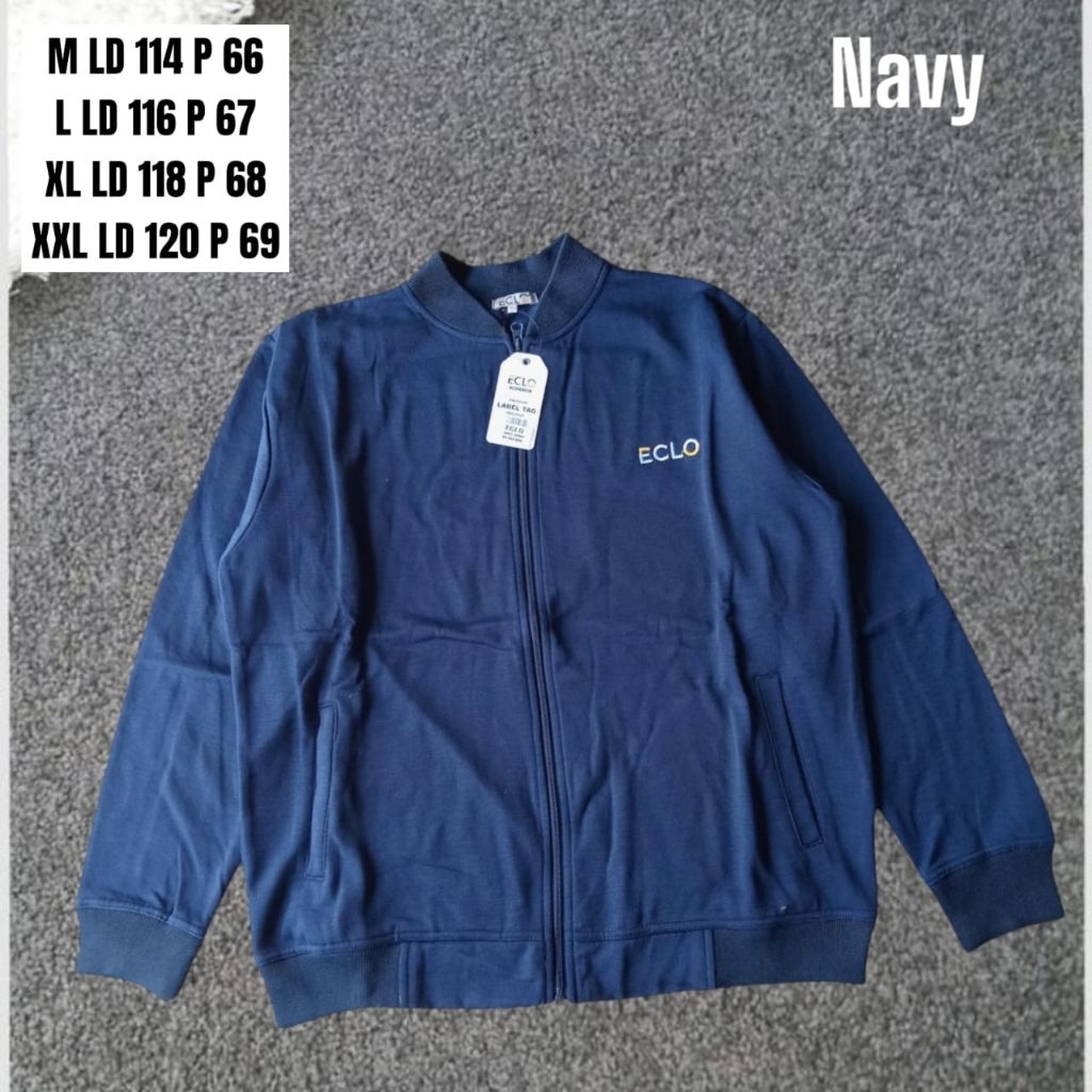 Jaket eclo unisex tanpa hoddie