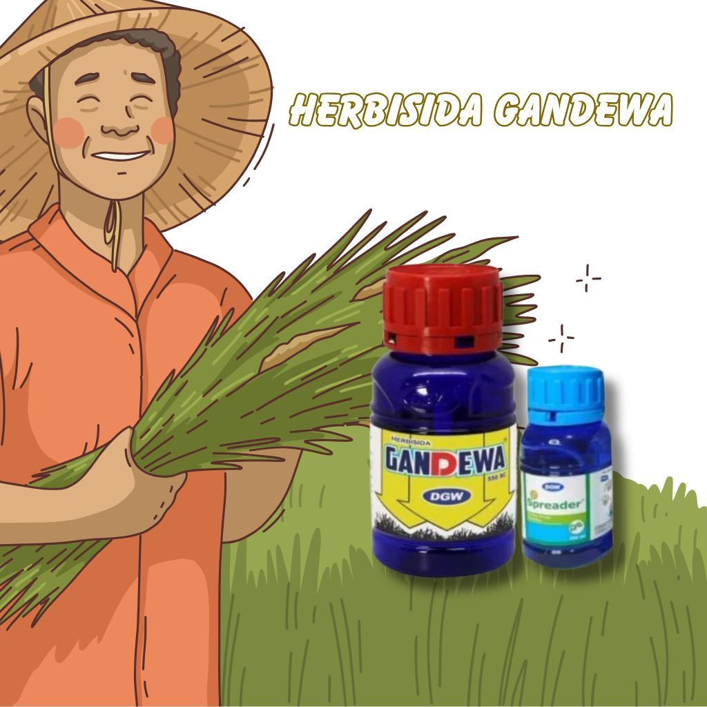 Gandewa 500ml + Perekat Herbisida Sistemik Atrazin 500 gl + Mesotrione 50 g/l 550 sc Untuk Tanaman J