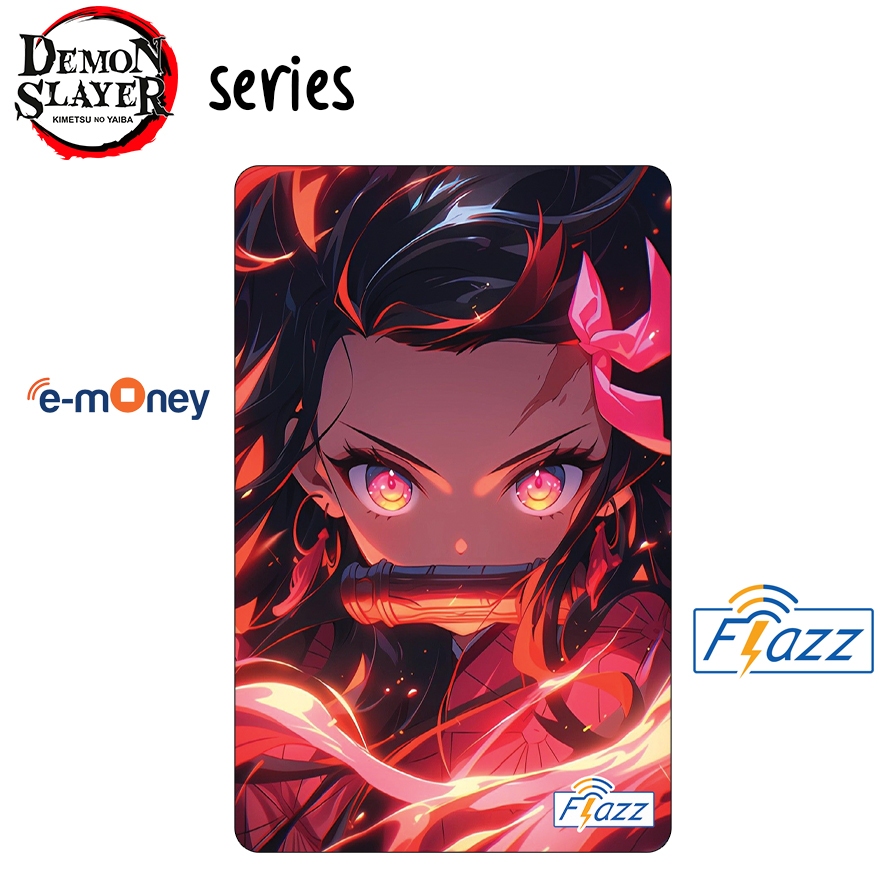 Kartu Flazz Emoney Demon Slayer Nezuko Gen 2 - Kartu Etoll BCA Mandiri