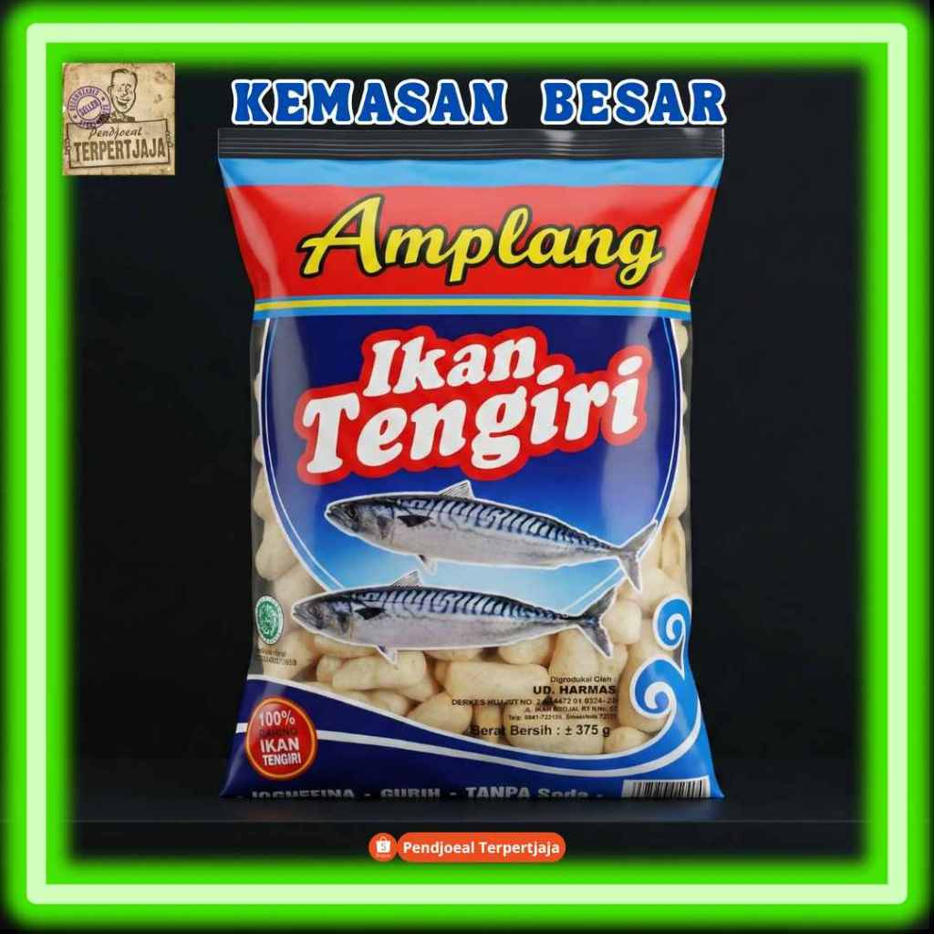 Kerupuk Amplang Ikan Tenggiri 375gr - HARMAS - Oleh Oleh Khas Samarinda (Renyah & Gurih)