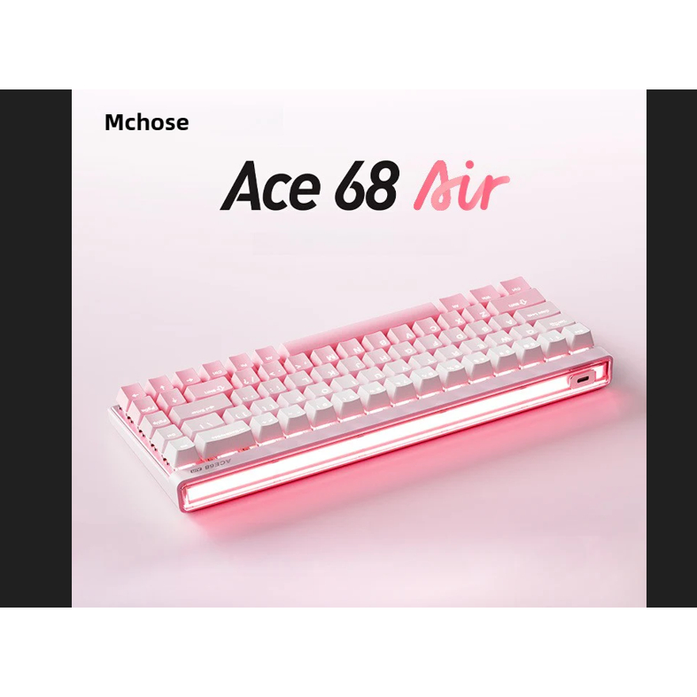 MCHOSE Ace68 Air Hall Effect Magnetic Peach Gradient - Kailh Magnetic God Switch - MC-Ace68Air-8