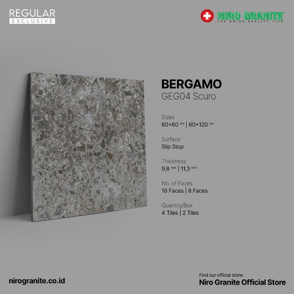NIRO GRANITE 1st Grade - Bergamo GEG04 - Slip Stop