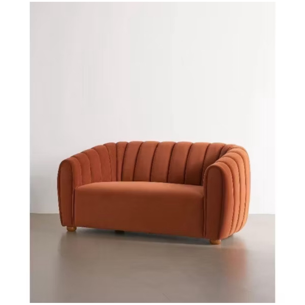 Sofa minimalis 2 seat / Sofa bludru / Sofa Minimalis modern