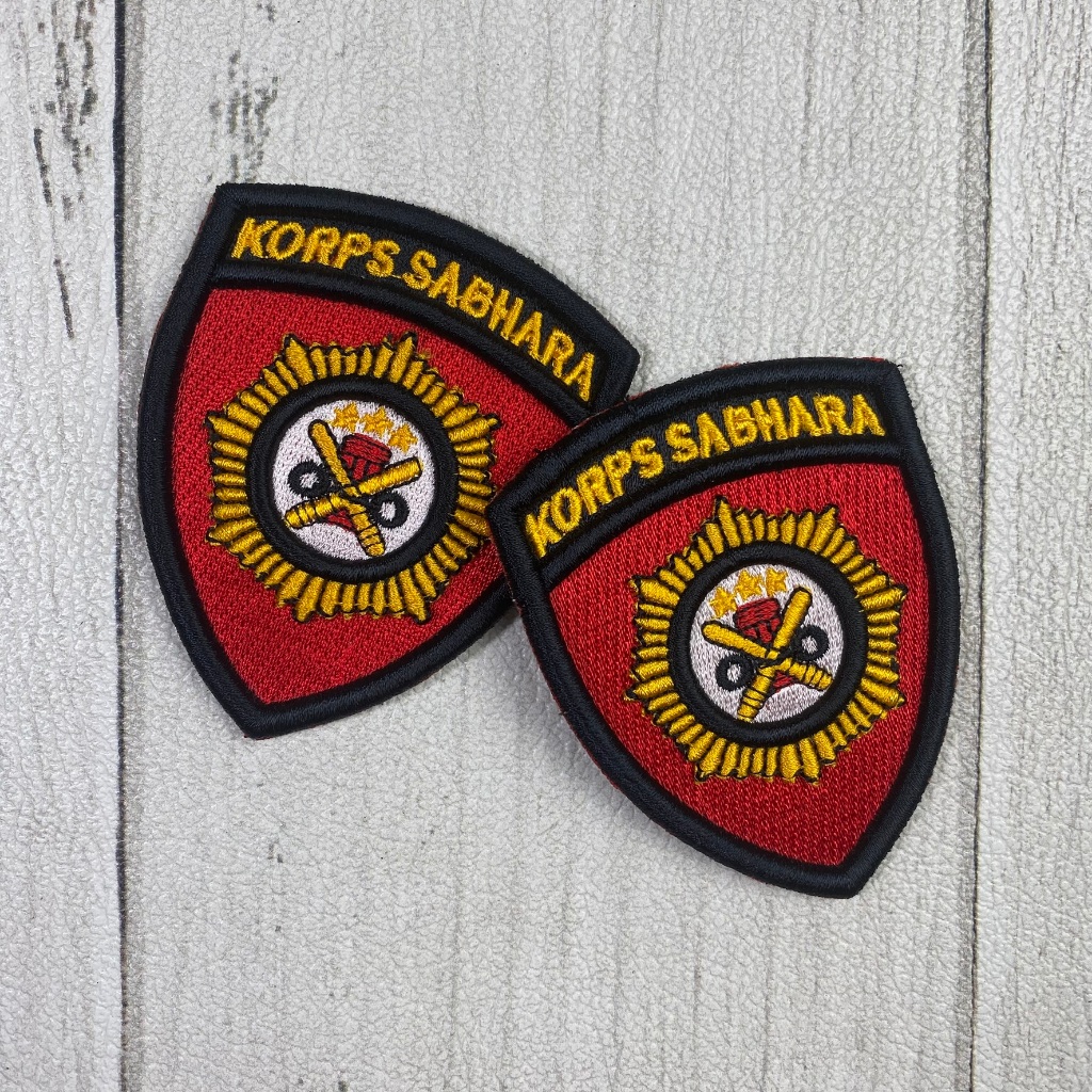 Atribut Korps SABHARA Bet Timbul POLRI Badge Logo Sabhara Polri Timbul Atribut PDL POLRI POLISI