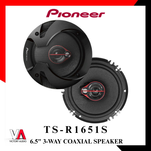 Speaker Coaxial 3-Way 6.5 inch Pioneer TS-R1651S Speaker Pintu Mobil - Harga Sepasang