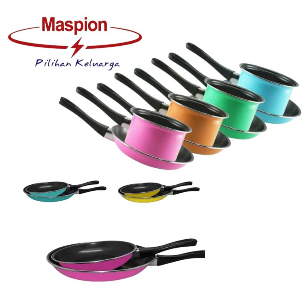 TEPLON SET MASPION / MILK PAN DAN FRY FAN MASPION SET