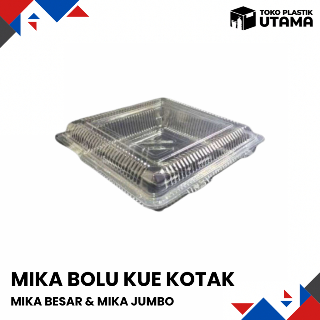 Mika Kotak Besar Mika Kotak Jumbo Wadah Hantaran Kue Snack Bolu