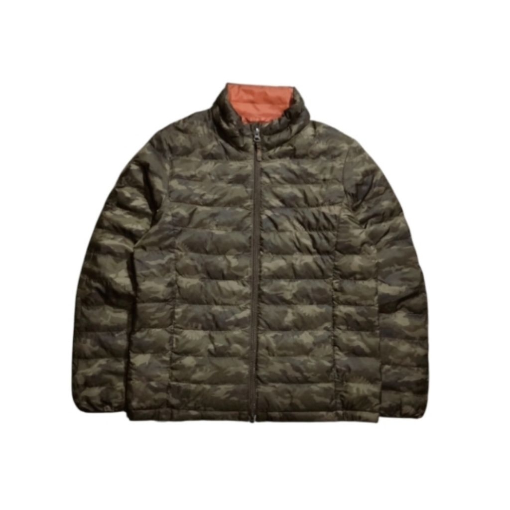UNIQLO kids jacket ultraligh puffer camo Dino size 140 fit 9 - 10 th (P55xL44)