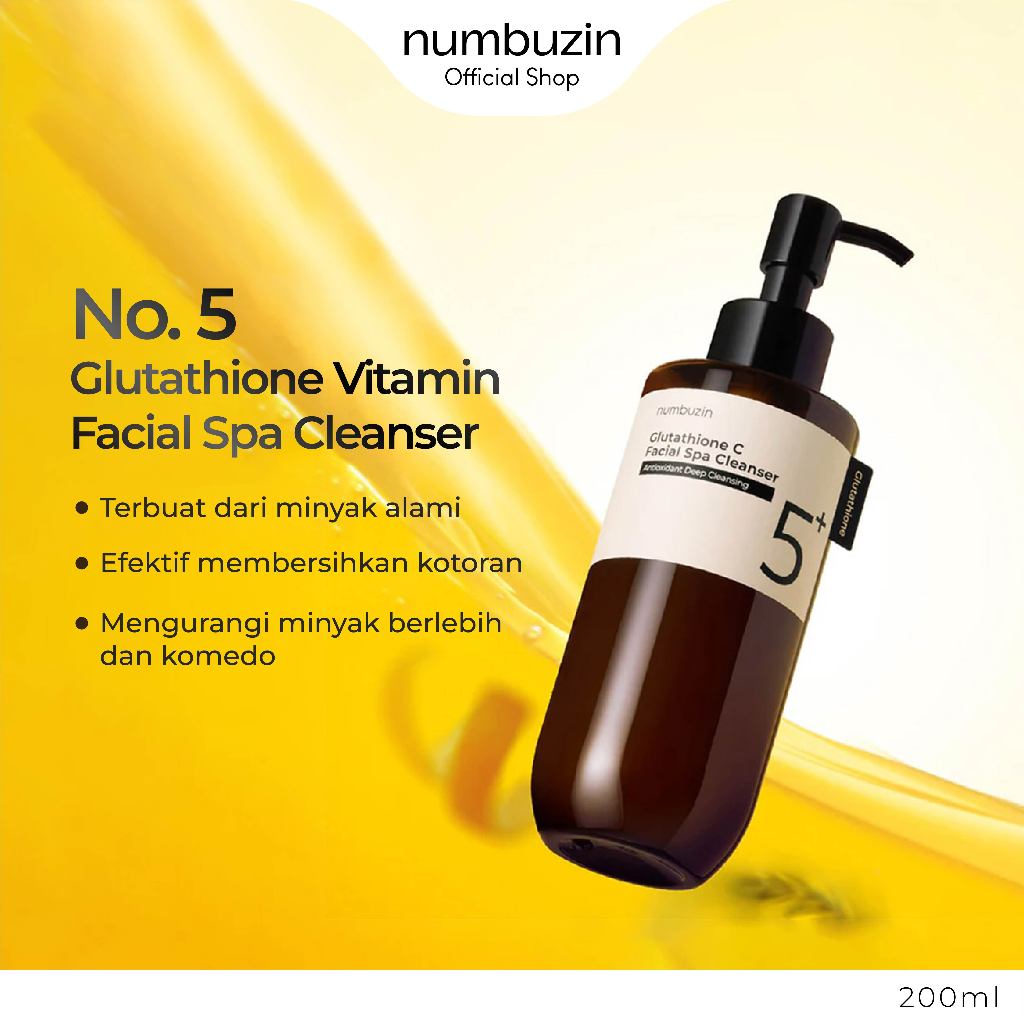 Numbuzin No.5+ Glutathione Vitamin Facial Spa Cleanser 200ml