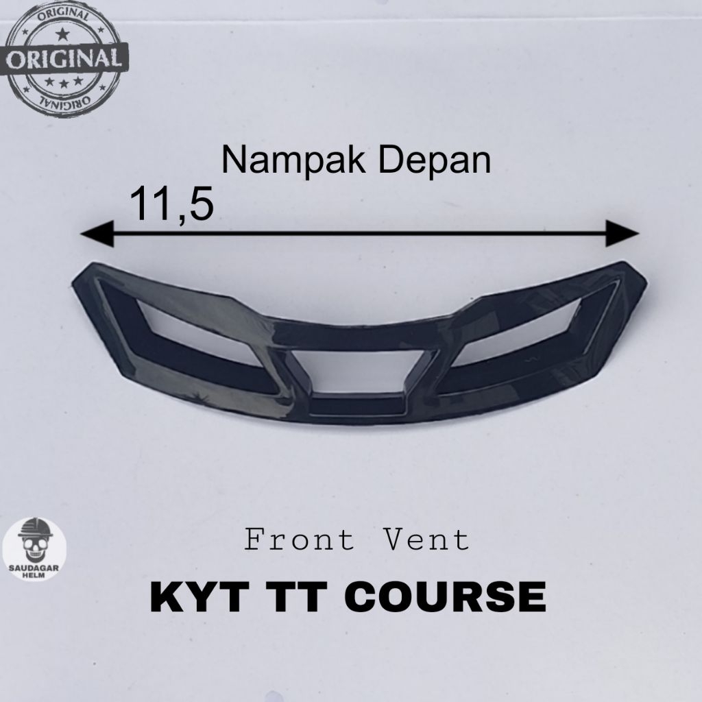 FORNT AIR VENT HELM KYT TT-COURSE | VENTILASI ATAS KYT TT-COURSE ORIGINAL 100%
