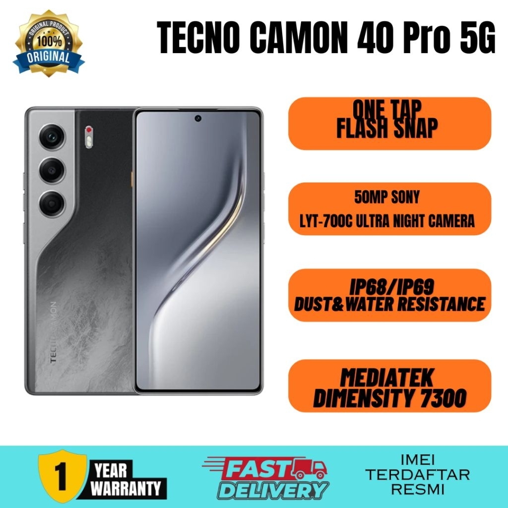 Tecno Camon 40 Pro 5G 8/256GB