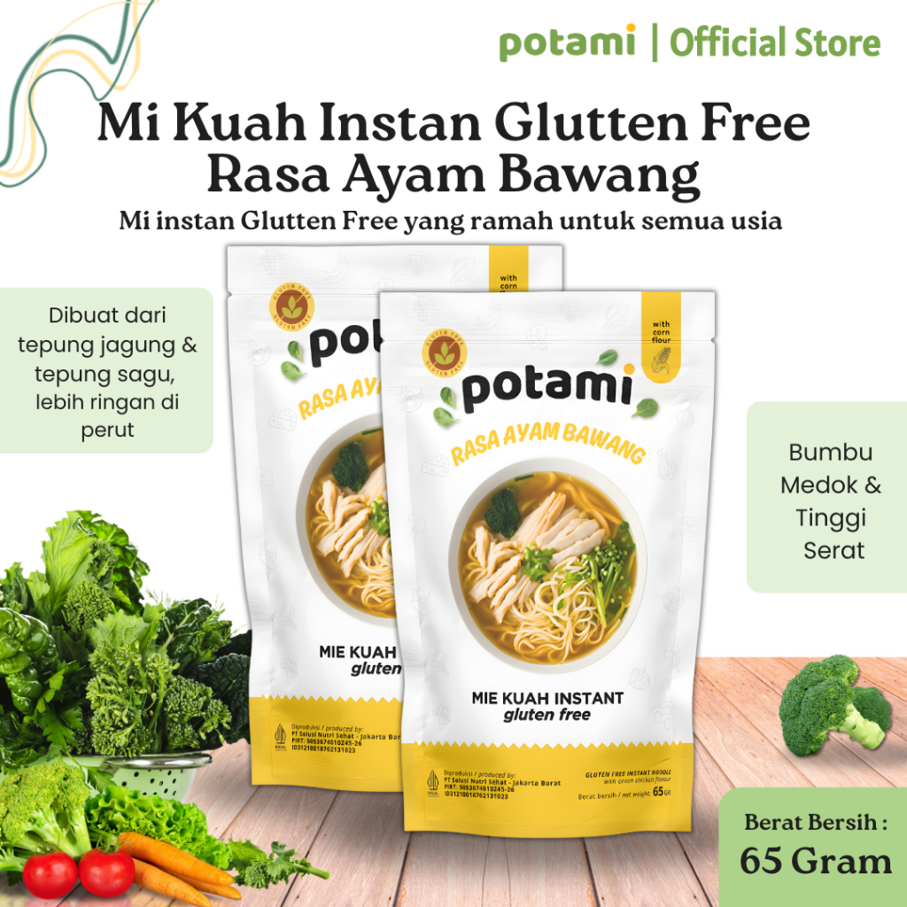 Potami - Mie Instant Gluten Free 65g