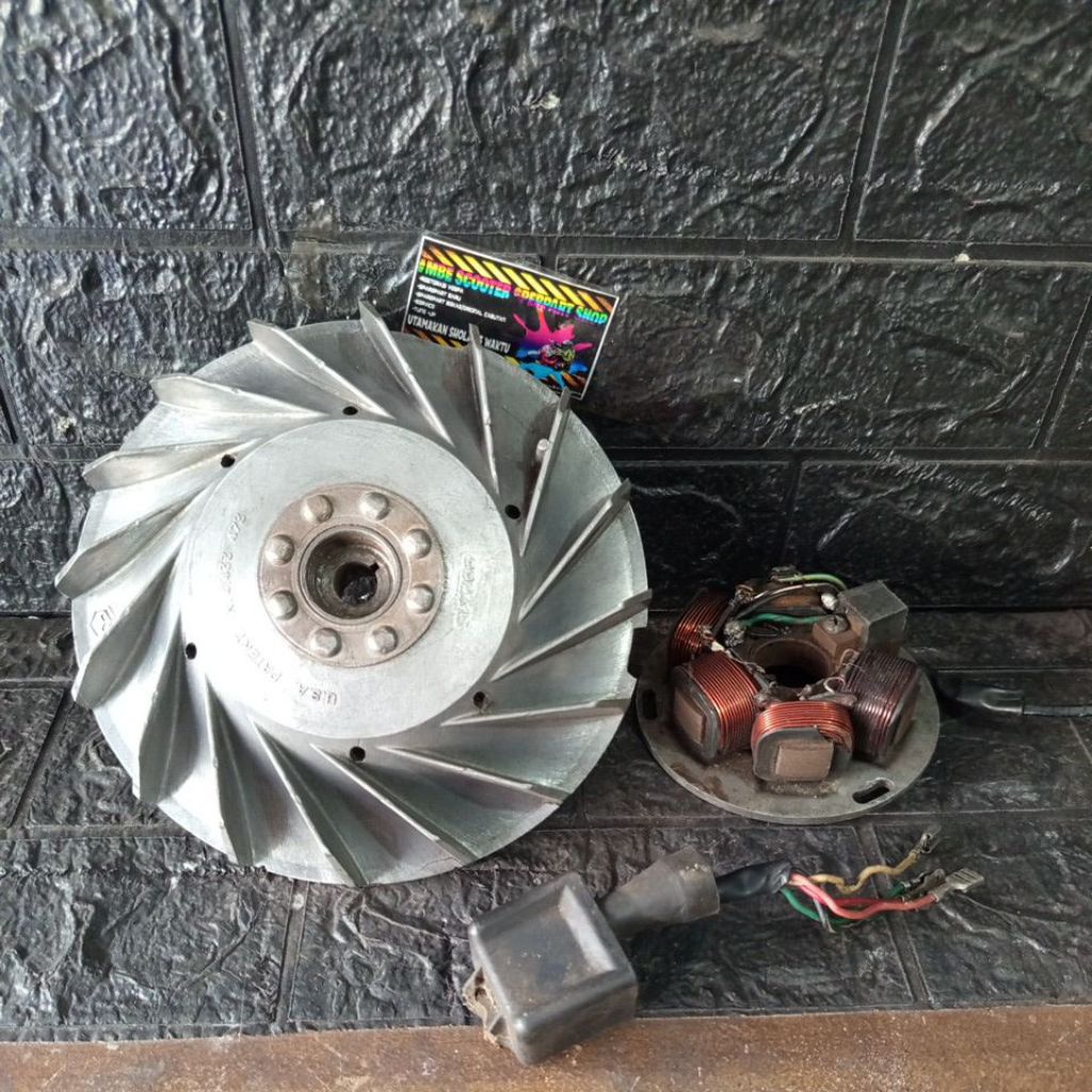 Magnit pengapian set vespa excel original copotan