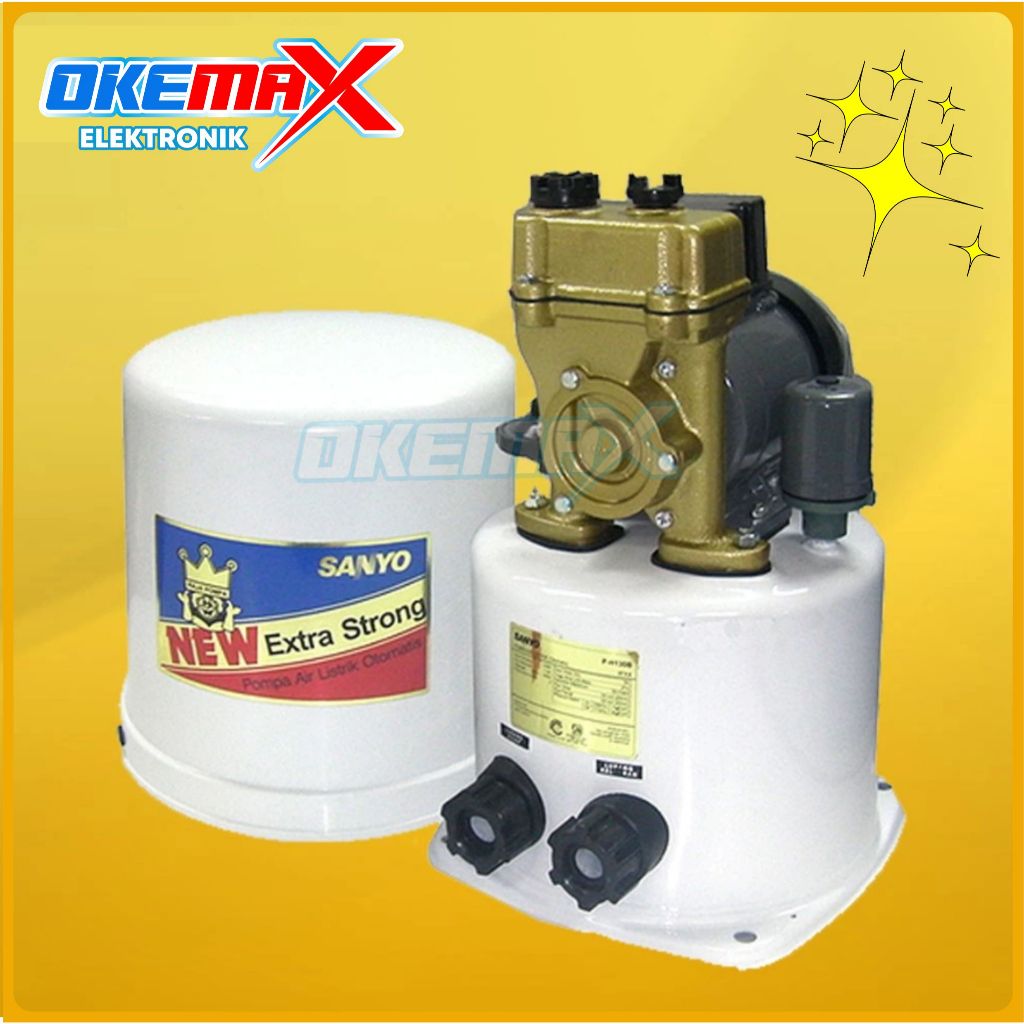 SANYO P-H 130 B Mesin Pompa Air Otomatis - Shallow Well Pump - P-H130B