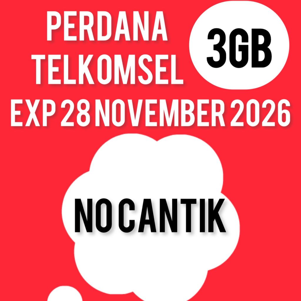 Perdana Telkomsell 3GB NO CANTIK