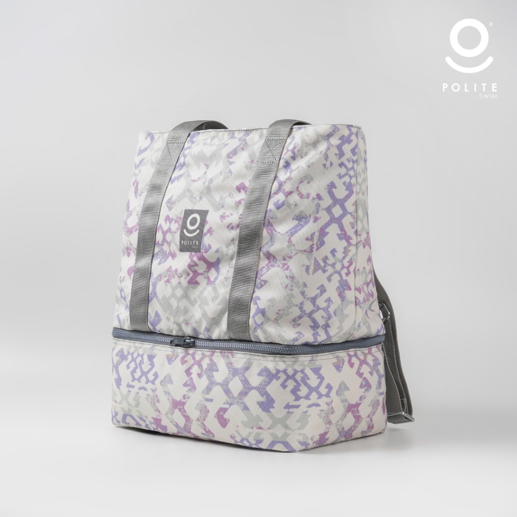 TAS RANSEL POLITE SWIM BACKPACK ETHNIC PURPLE