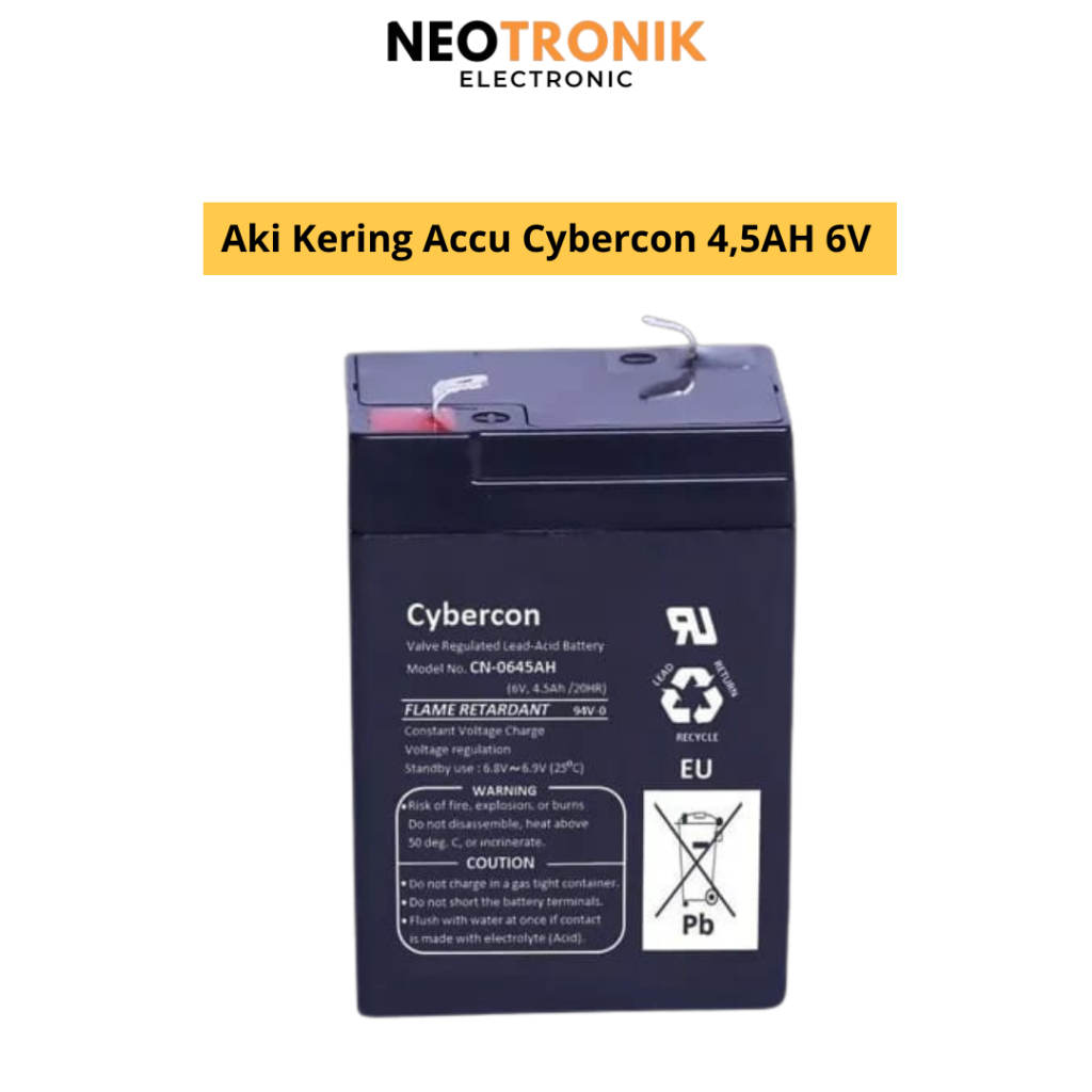 Aki Kering Accu Cybercon 4,5AH 6V