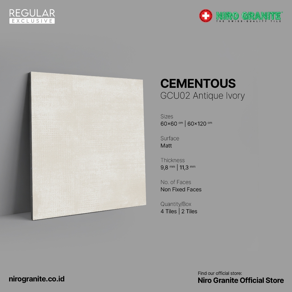 NIRO GRANITE 1st Grade - Cementous GCU02 - Matt