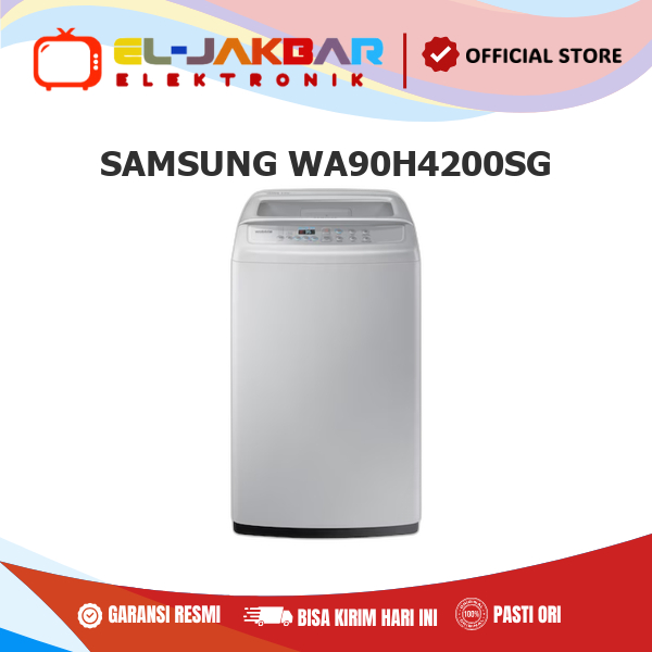 Mesin Cuci SAMSUNG WA90H4200SG Top Loading 9 Kg Wobble technology WA90H4200SG/SE WA90H