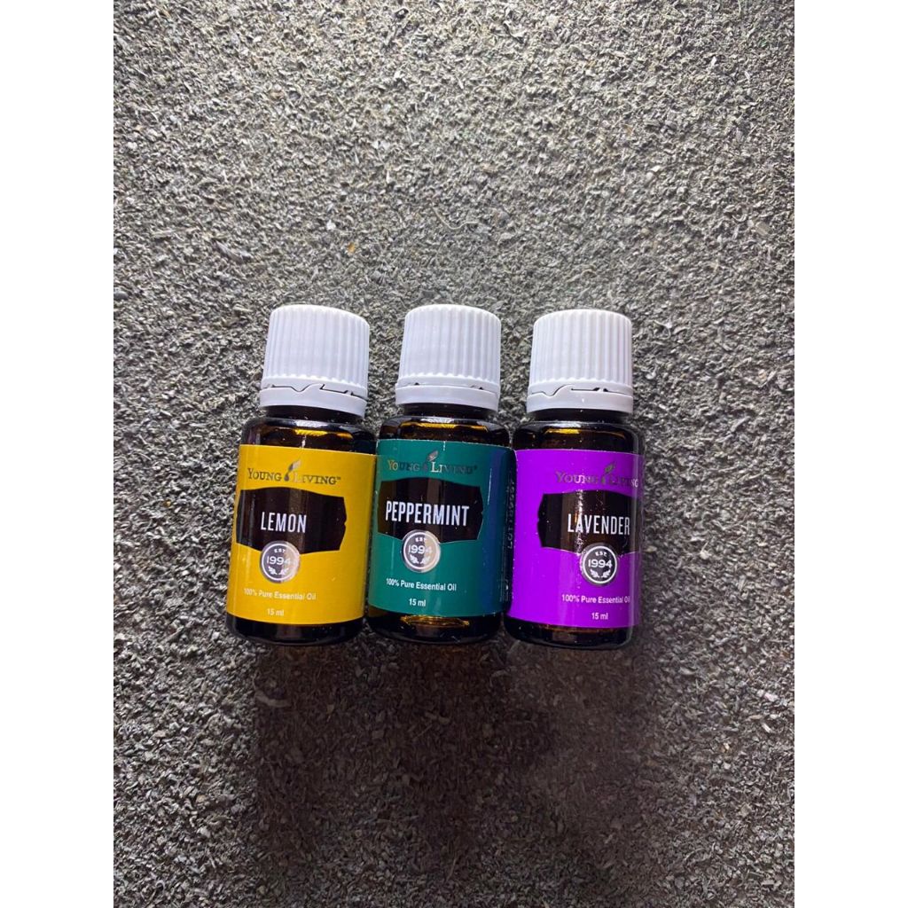 OIL YOUNG LIVING LEMON + PEPPERMINT + LAVENDER