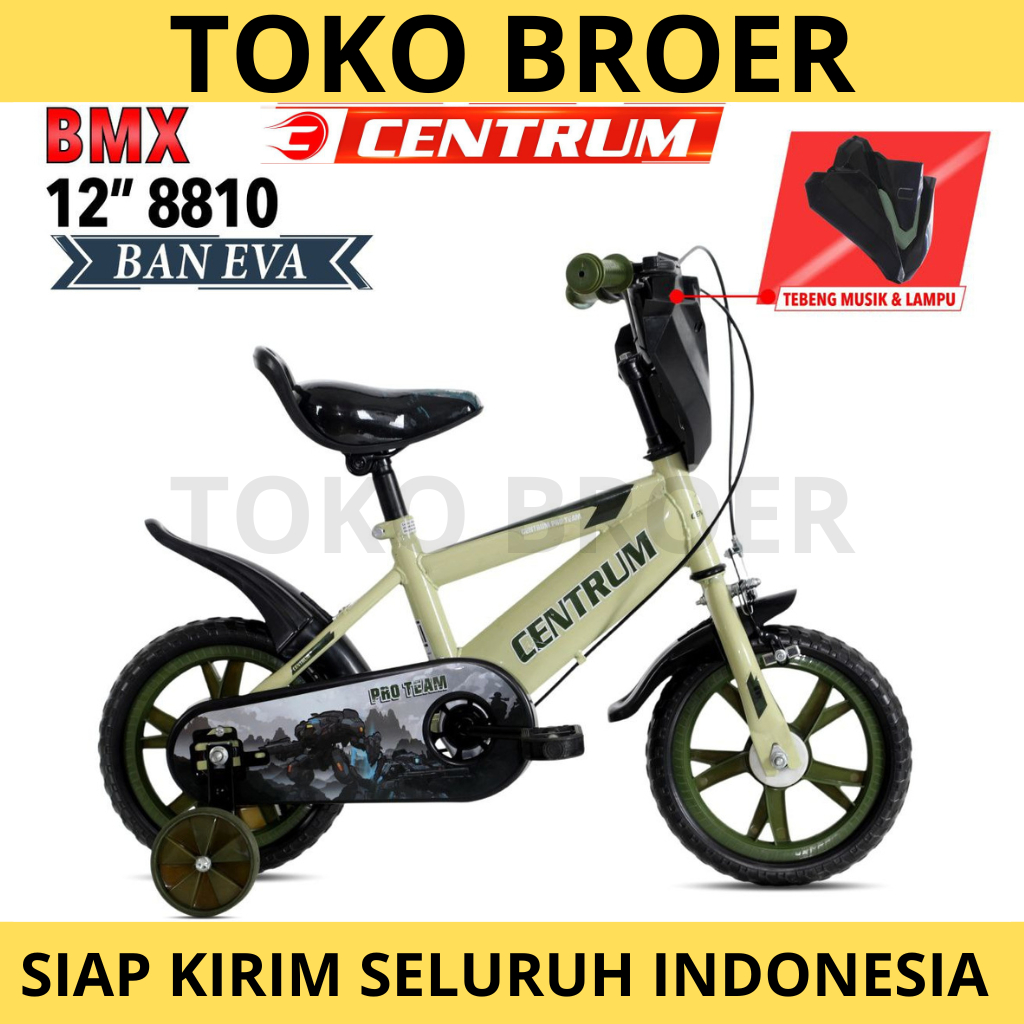 Sepeda Anak Laki BMX CENTRUM 8810 Ukuran 12 INCH
