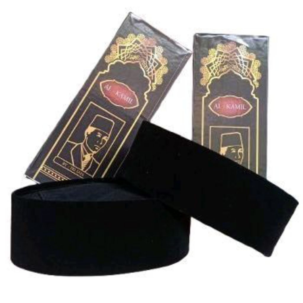 peci songkok hitam tinggi 7cm